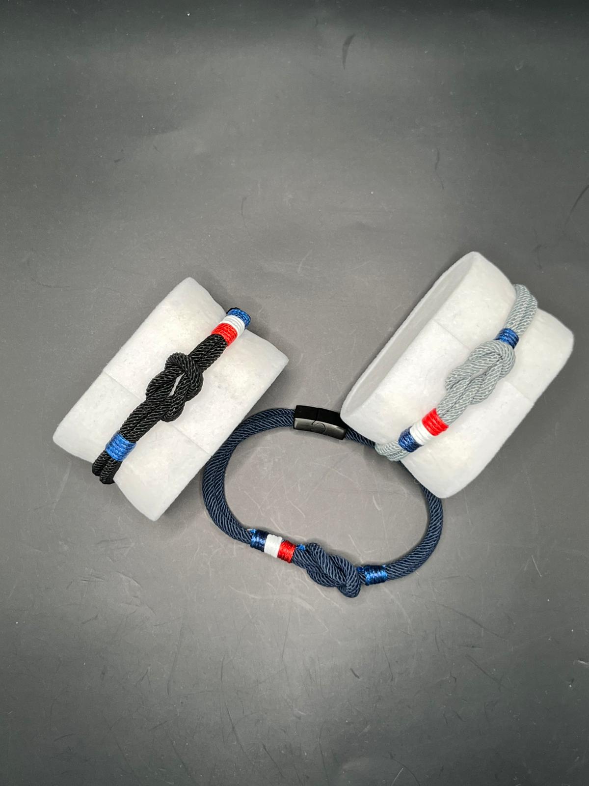Bracelet en corde, Drapeau Français