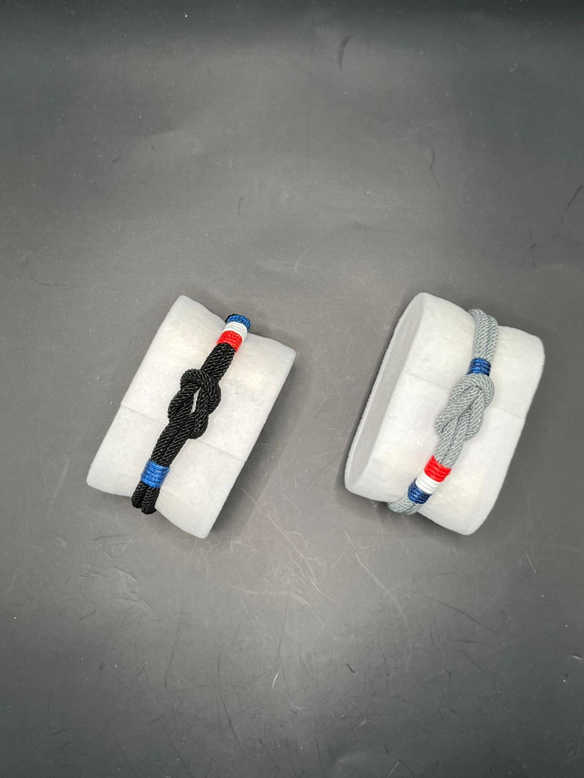 Bracelet en corde, Drapeau Français